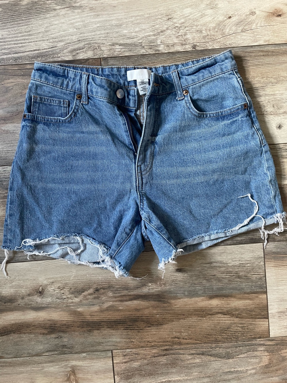 H&M Blue Denim Cutoff Shorts